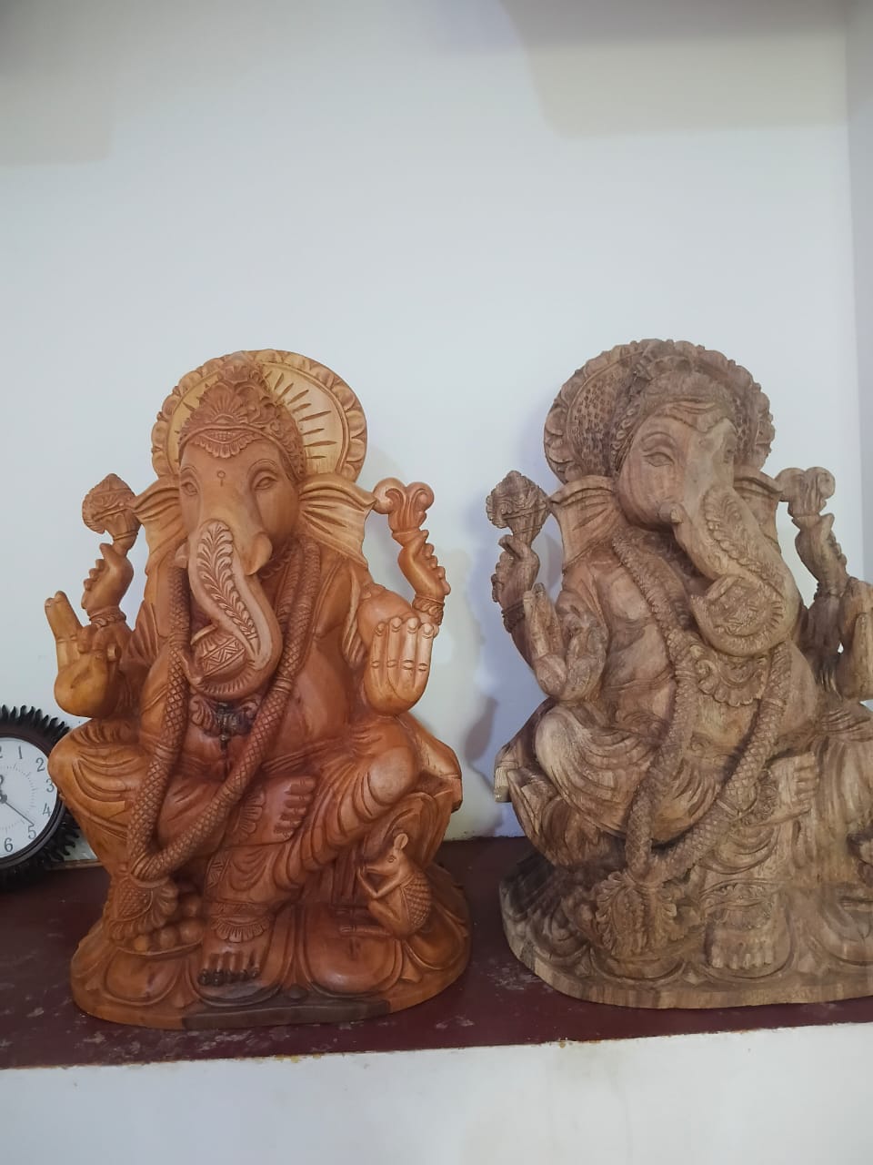Handcrafted Wooden Ganesha Statue