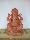 Handcrafted Wooden Ganesha Statue