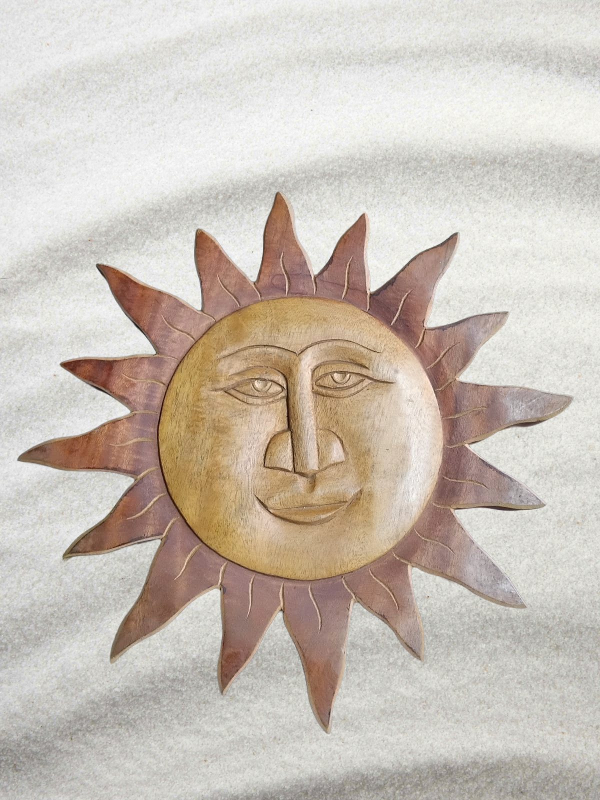 Wooden Sun & Moon Wall Decor