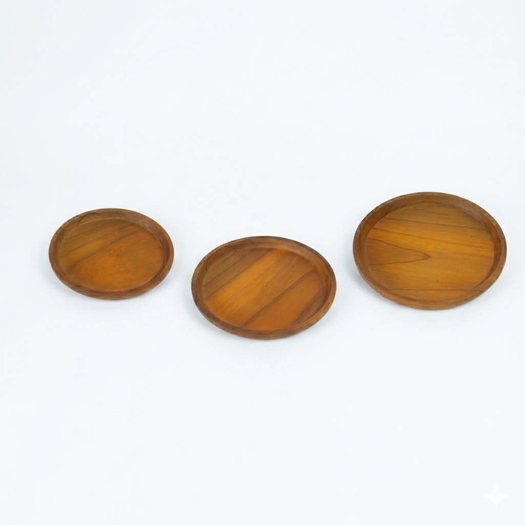 Handcrafted Wooden Plates – Natural Elegance for Every Table